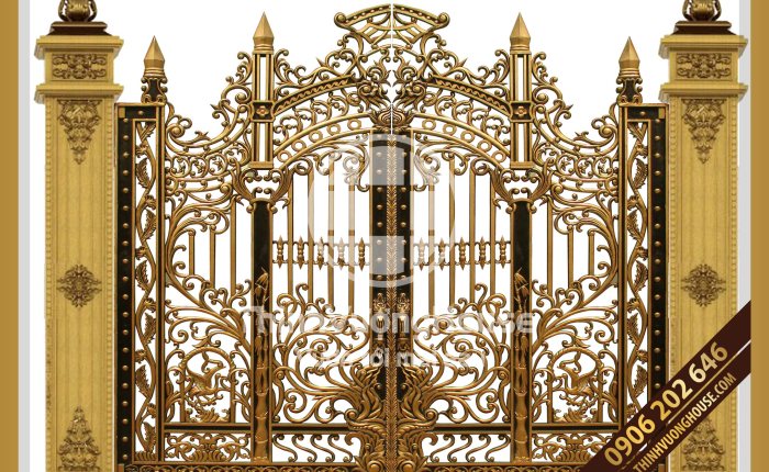 Cổng nhôm đúc đẹp hiện đại – Cổng cung điện hoàng gia